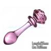 Crystal Glass Dildos Realistic Dildo Penis Glass Beads G-Spot Anal Butt Plug Erotic Sex toys for Woman Couples Adults