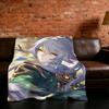 Decke Auswirkung Super Warm Genshin Bequem Plüsch Überwurfdecke Kind Zuhause Zibai Sofa Schlafzimmer Geschenk