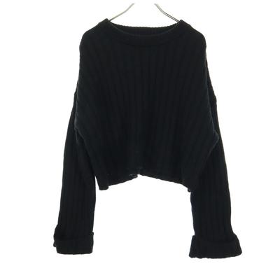 PUBLIC TOKYO Made In Japan Long Sleeve Knit F Black Women Used