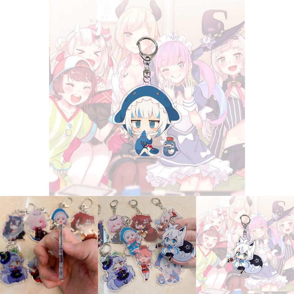Exquisite Hololive Vtuber Acrylic Keychain Pendant With Beautiful Character Designs For Collectors
