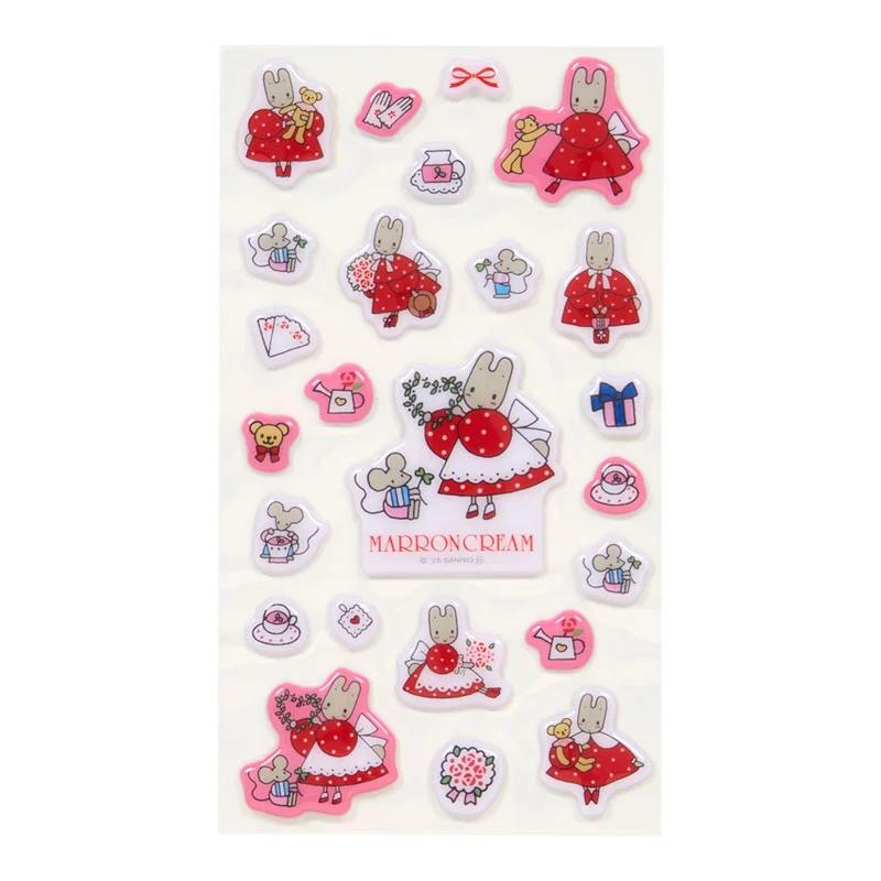 Sanrio Marron Cream Puffy Stickers ( Retro ) Japan NEW