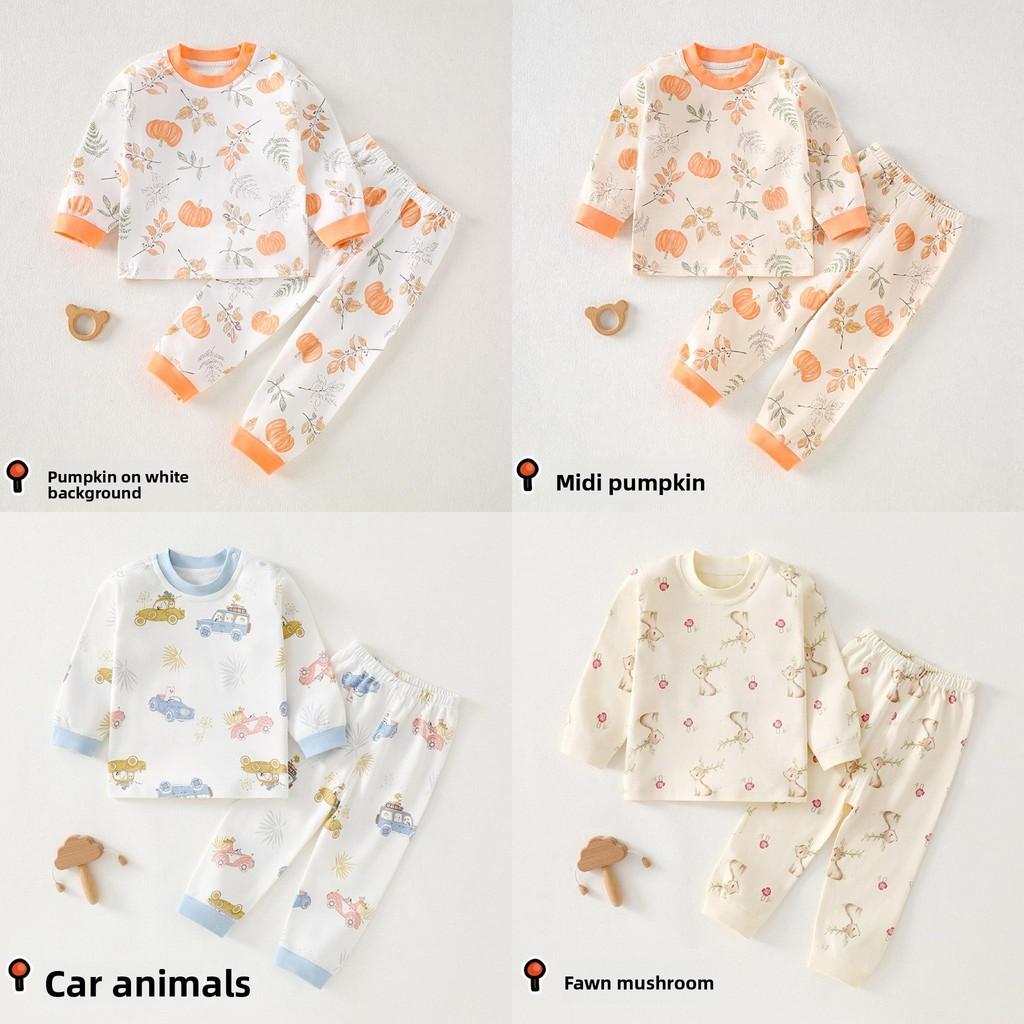 Childrens Cotton Pajama Set With Antibacterial Technology For Toddler Sleepwear