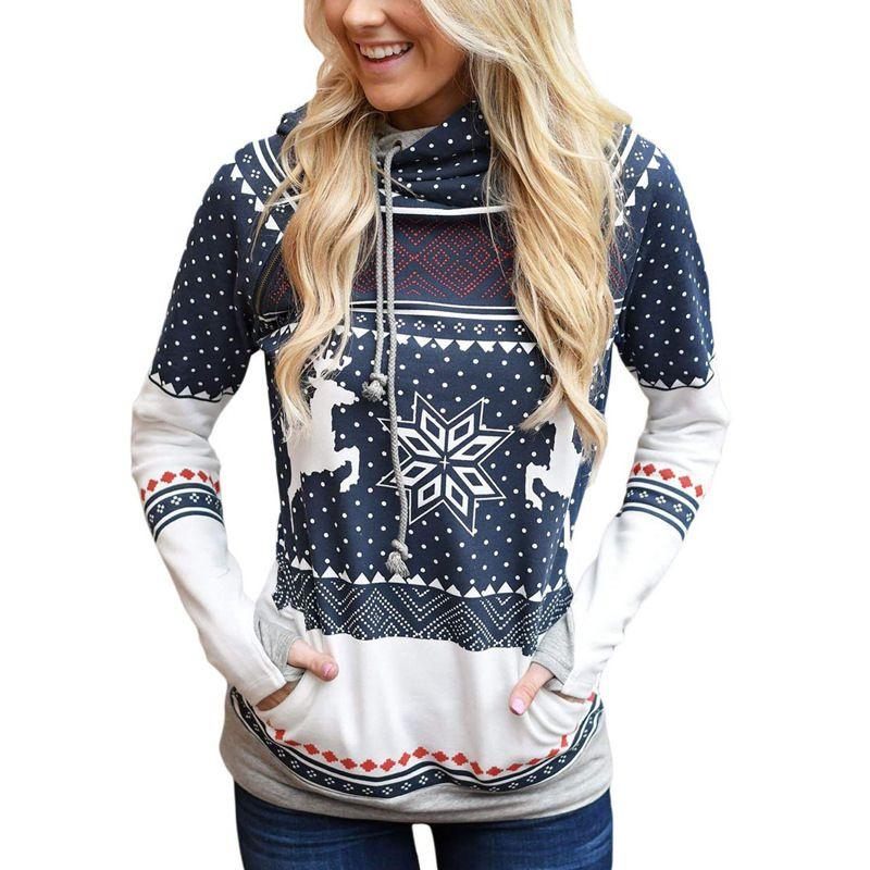 Premium Quality New Fashion Women Clothing Merry Christmas Letter Print T-shirt Long Sleeve