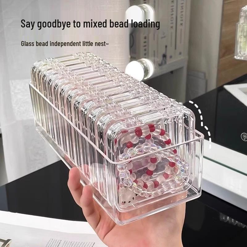 Portable Anti-Oxidation Transparent Acrylic Jewelry Storage Box for Bracelets and Chains