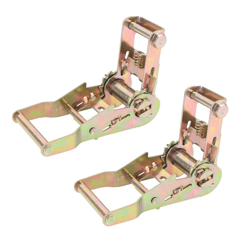 2 STÜCK Ratschen-Zurrgurt-Schnalle 1,5 Zoll Kohlenstoffstahl 2500 KGS Zugkraft Gurtband Ratschenspanner