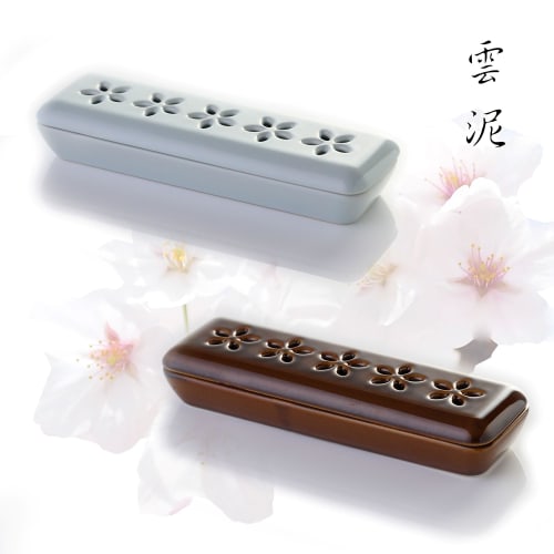 This stylishly designed incense holder can be placed horizontally, creating a soothing incense burner. It's also a safe and secure ceramic product. (H