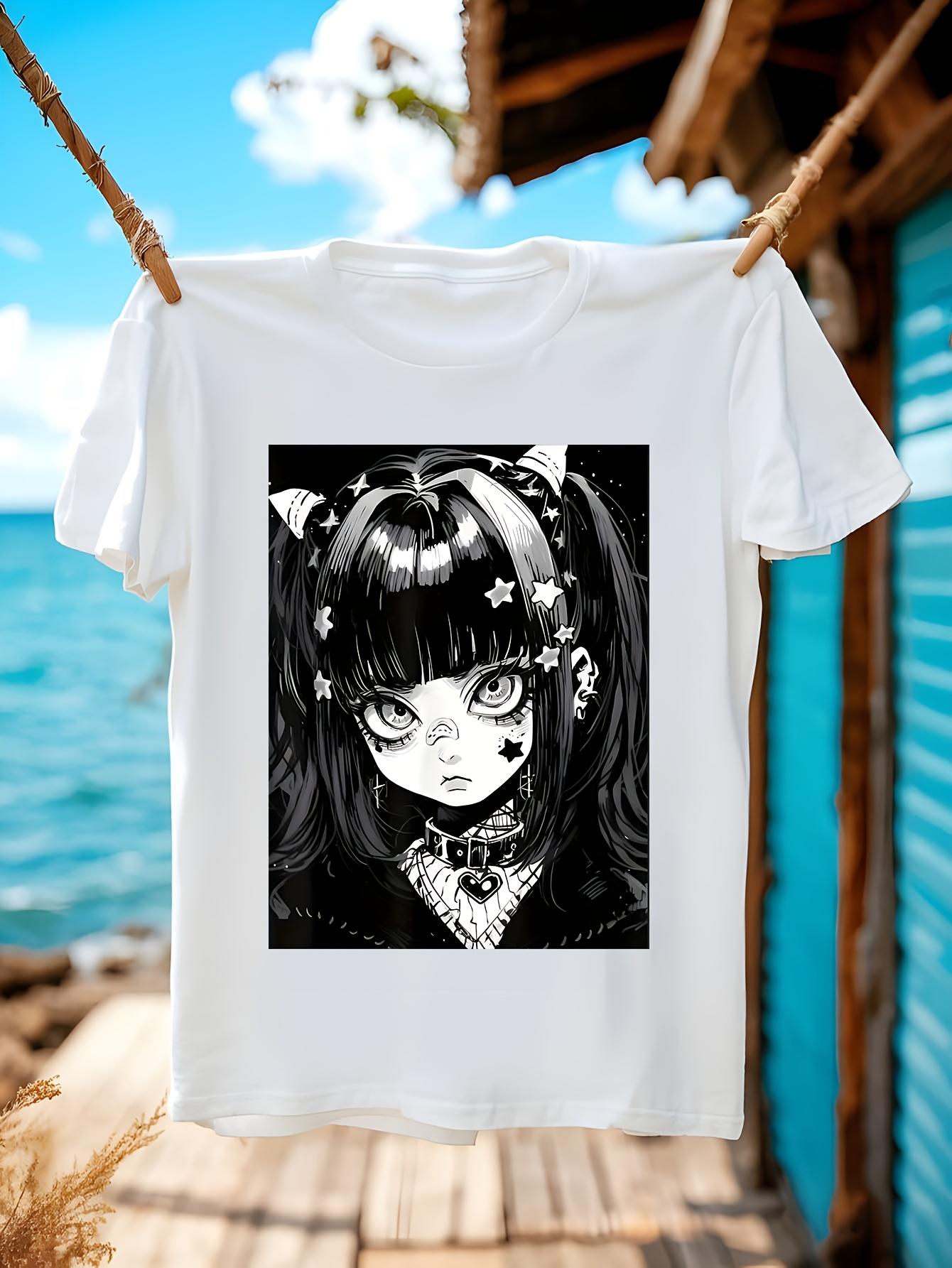 Soft Anime Graphic Tshirt Graphic Tshirt - Kawaii Gothic ... XXXXL