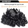 20-100Pcs Car Bumpers Clip Plastic Push Rivet Trim Clips Auto Clips Plastic Rivets for Ford Wheel Arch Linings Mudguard Buckles