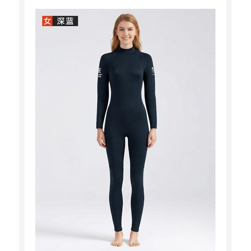 Muta Completa da 3mm Donna Termica in Neoprene Muta da Subacquea Snorkeling Surf Costume da Bagno Uso Estivo Invernale