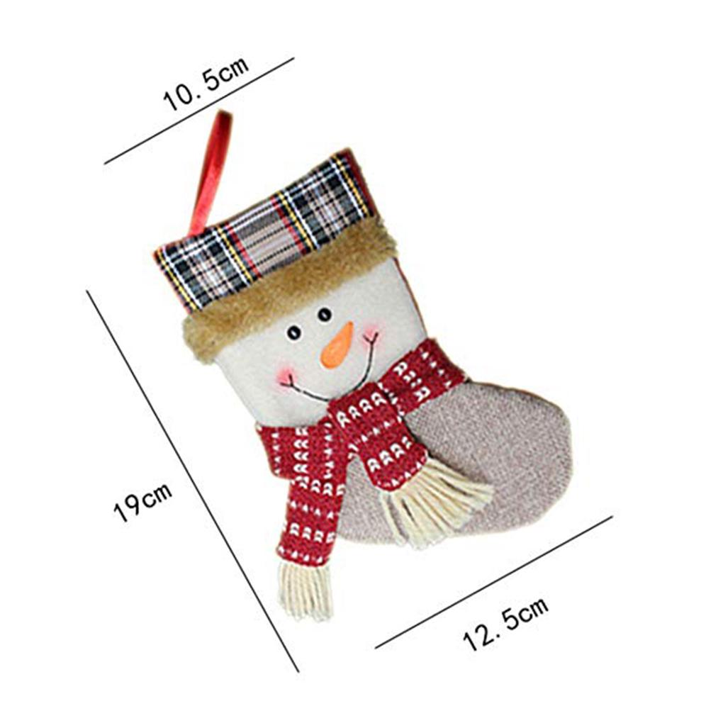 Weihnachtssocken Elch Schneemann Alter Mann Bild Geschenkverpackung Dekoration Baumschmuck Zubehör Geschenktüten