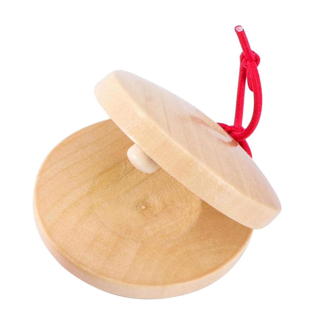 Wooden Castanet Kids Musical Castanets Instrument DIY Baby Instruments Rhythm Toy Percussion