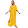 Women Beach Cover Up Dress Bikini Outer Shirt Loose Plus Size Bohemian Long