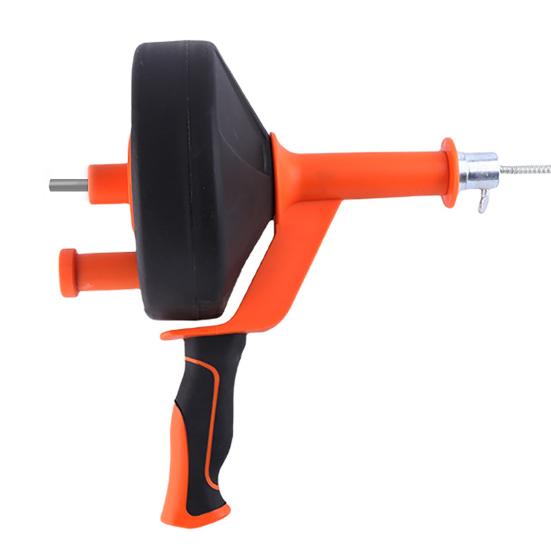 Pipe Unclogger 25 Feet Flexible Steel Spring Drain Clog Remover with Drill Adapter Gloves for Kitchen Bathroom Shower Tub Floor