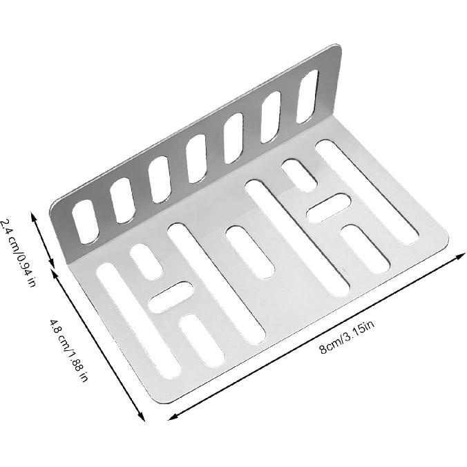 Double DIN Installation Kit, Universal Car Stereo Radio Metal Mounting Bracket, Car Audio & Video Dash Mounting Kit W/Screws, 3.15x1.88x0.94 Inches