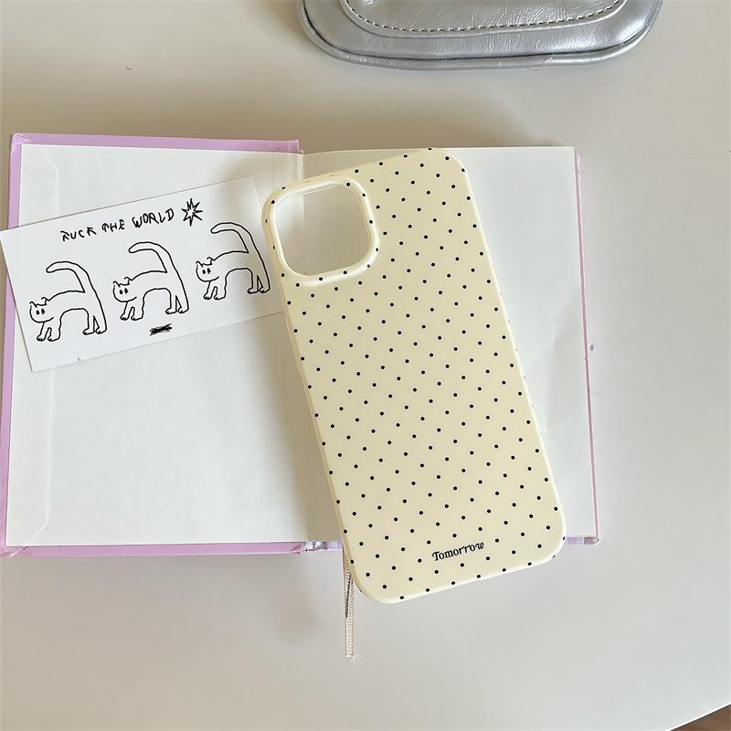 Korean ins simple polka dot for iphone11Promax Apple 11 mobile phone case 11 girl 11/11 soft case
