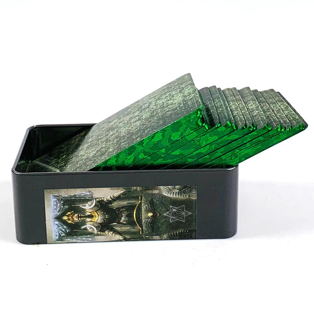 Tarot Cards Family Entertainment Board Game In A Tin Metal Box Gold Plated Edge Tarot Cards For Divination Tarot Deck