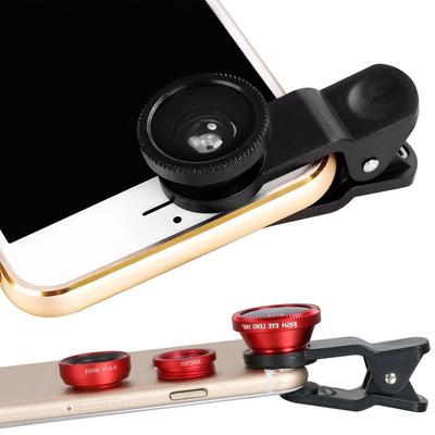 3in1 Fish Eye Objektiv 0,67X Weitwinkel-Zoom Fish-Eye Makroobjektive Kamera-Kits Mit Clip Universell Objektiv Für iPhone 14 Xiaomi Huawei