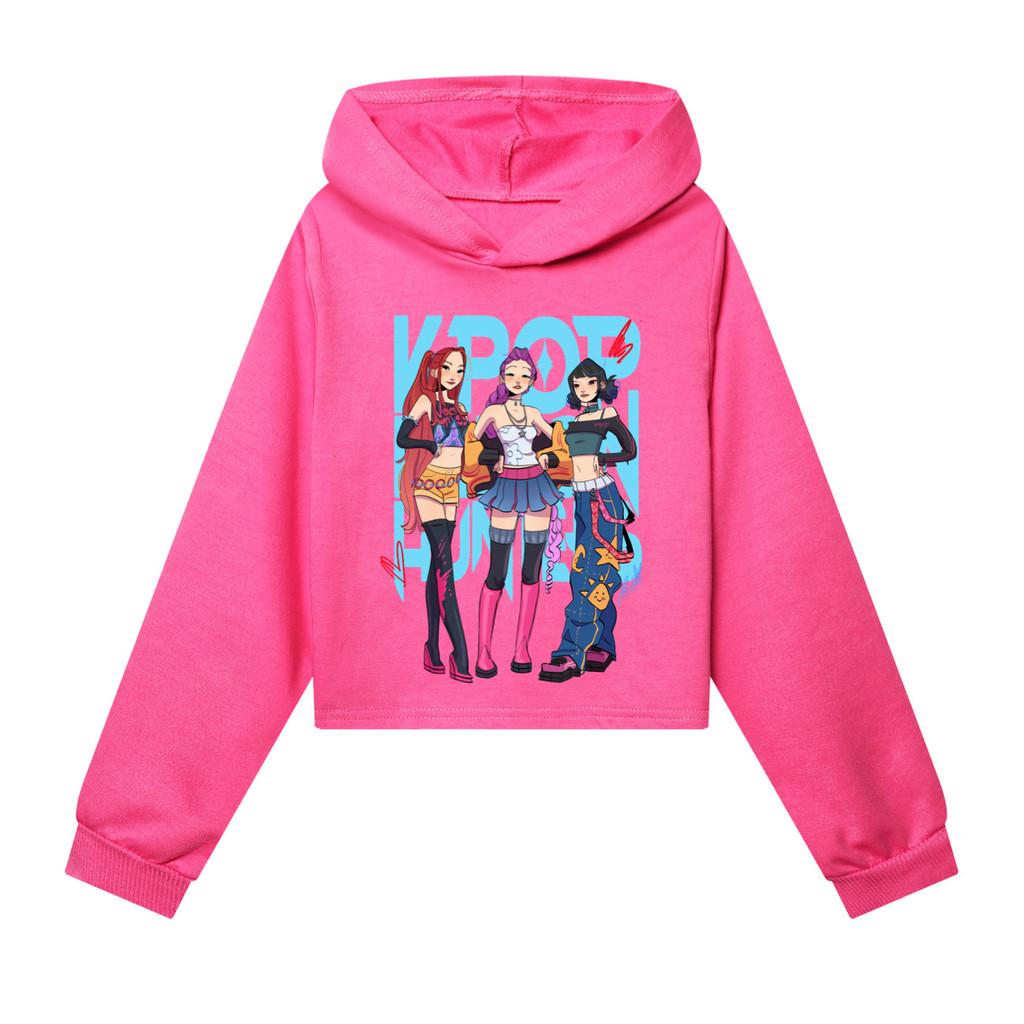 

Дитячі Дівчата Аніме Мультфільм POP Співачка Суперзірка Румі Міра Зої Принтовані Повсякденні Толстовки з Довгим Рукавом 170Cm рожевий червоний колір