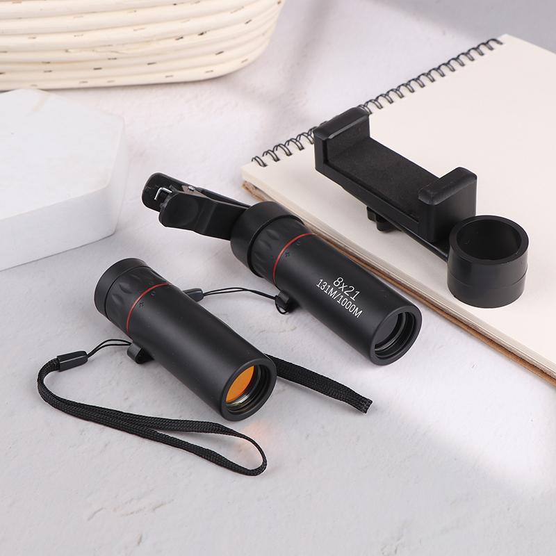 Tragbares 8*21 Zoom Monokular Teleskop Faltbares Fernrohr mit großer Reichweite Leistungsstarkes Teleskop für Jagd, Sport, Outdoor-Camping, Reisen