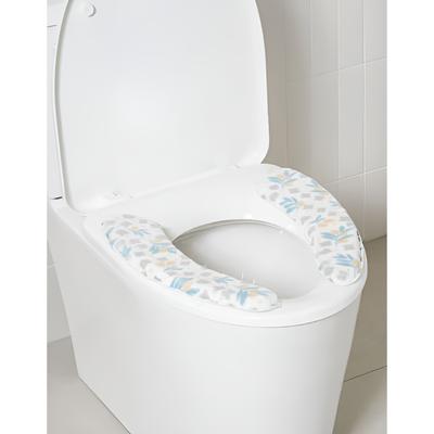 Thick Microfiber Toilet Seat Cover – Pattern Design (2 Pack)