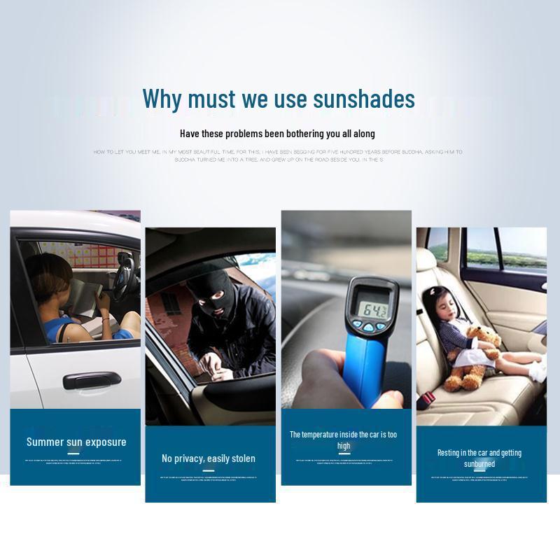 Car Curtains Sunshades for Heat Insulation: Fits Jinbei Express, Foton View Express, Zhongshun Golden Dragon.