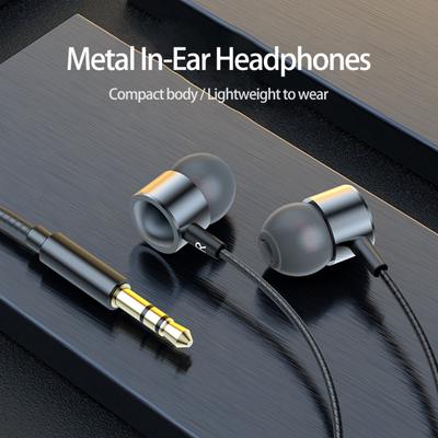Kabelgebundene Ohrhörer Kabelsteuerung Plug & Play Geräuschunterdrückung Stereo Surround Musikwiedergabe Gerader Klinkenstecker 3,5 mm/Typ-C Schwerer Bass Kabelgebundene Kopfhörer für Zuhause