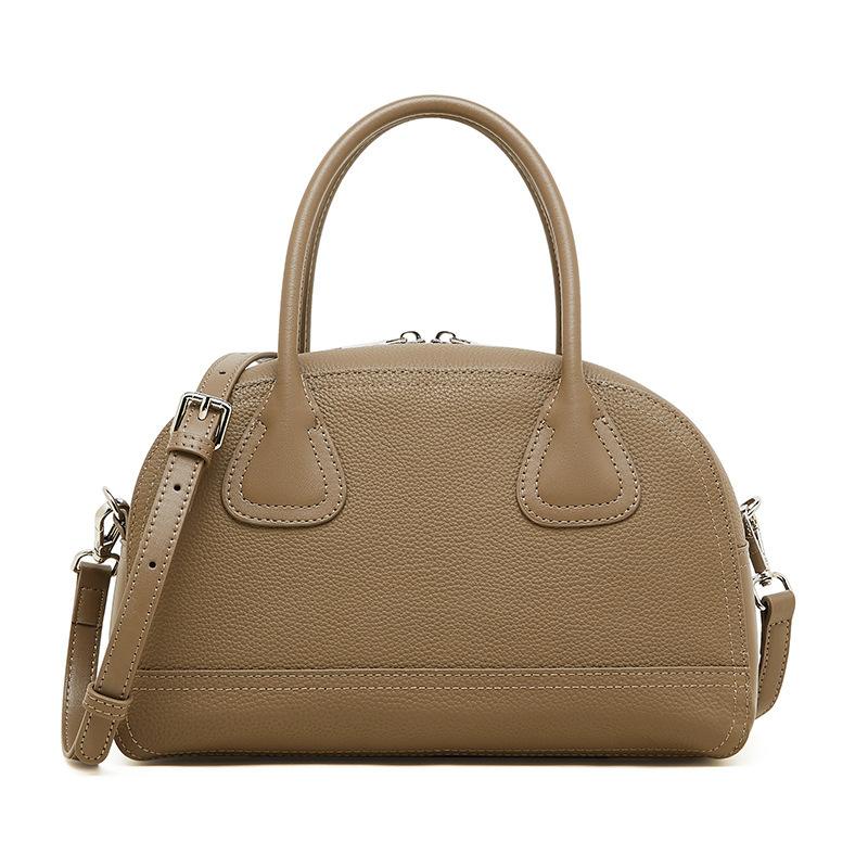 

Leather Bowling Bag Women S Summer Women S Bag Simple Shoulder Bag Casual Commuter Hand Carry Oblique 28*12*17
