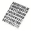 8 Sheets Alphabet Number Symbol Sticker Black Self Adhesive Letter and Number Stickers for Mailbox Sign Window Door Car
