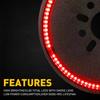 LED Red Spare Tire Brake Light 3rd Rear Wheel Lights for Jeep Wrangler 1986-