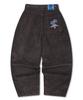 GLACK Gzp001 Double-Pleat Corduroy Balloon Pants (Brown)