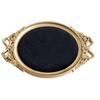 1PC Ornament Showcase with Gold Edging Flannel Photo Frame Antique Velvet Lined Shadow Box Classic Craft Storage Box 39x25cm