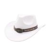 Bull Head Accessories, Western Woolen Outdoor Sunshade Knight Hat, Cowboy Hat, Men'S And Women'S Curved-Brimmed Jazz Hat