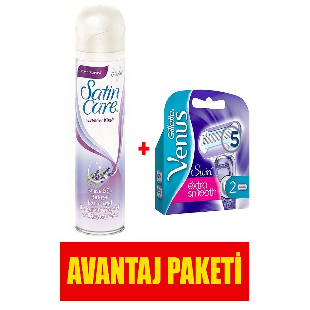 

Набор сменных бритв Gillette Venus Venus Swirl из 2 шт. + гель для бритья Satin Care 200 мл — КОМПЛЕКТ ПРЕИМУЩЕСТВА