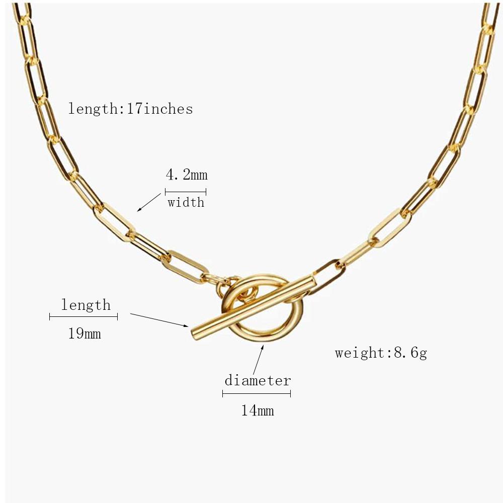Youthway Stainless Steel Metallic Chain Necklace Basic Style Autumn And Winter Matching Waterproof Jewelry