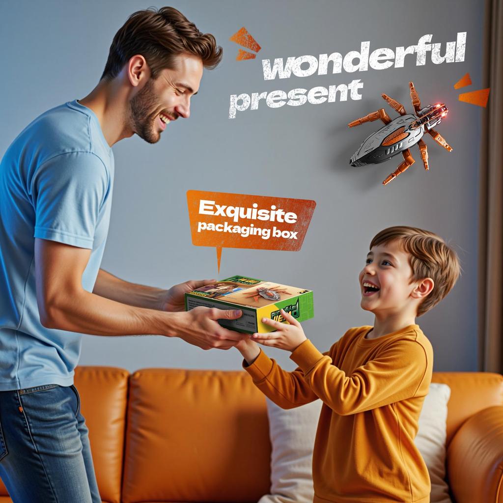 Color-Changing Dragon Gecko Climbing Car: Rechargeable Halloween Prank Toy for Kids