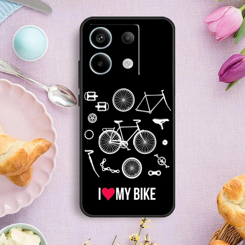 Bike Bicycle Sport Case For Xiaomi Redmi Note 13 11 10 12 14 15 Pro Plus Cover For Redmi 15 14C 10C 13C 12C 15C