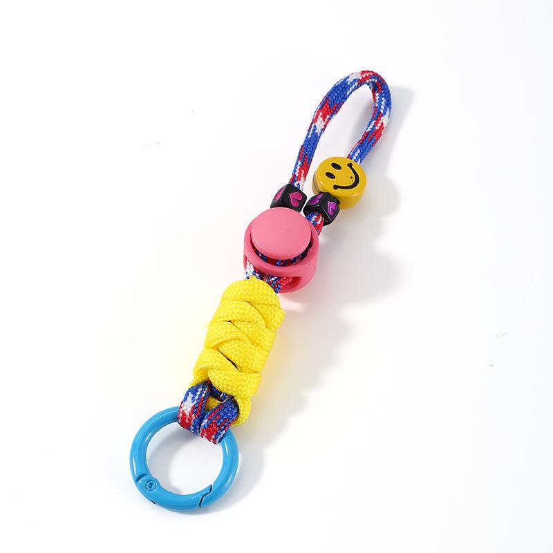 Smiling Face Cartoon Doll Lanyard Keychain - Child's Clothing, Pencil Case, Phone & Camera Strap Ornament