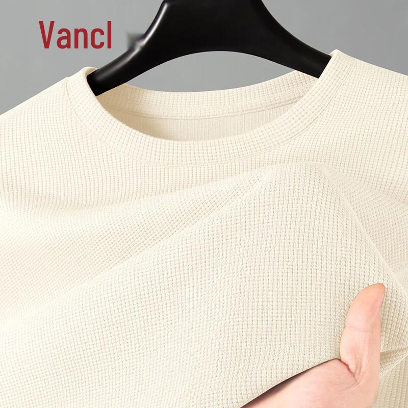 VANCL Men's Textured Crew Neck Long Sleeve T-Shirt