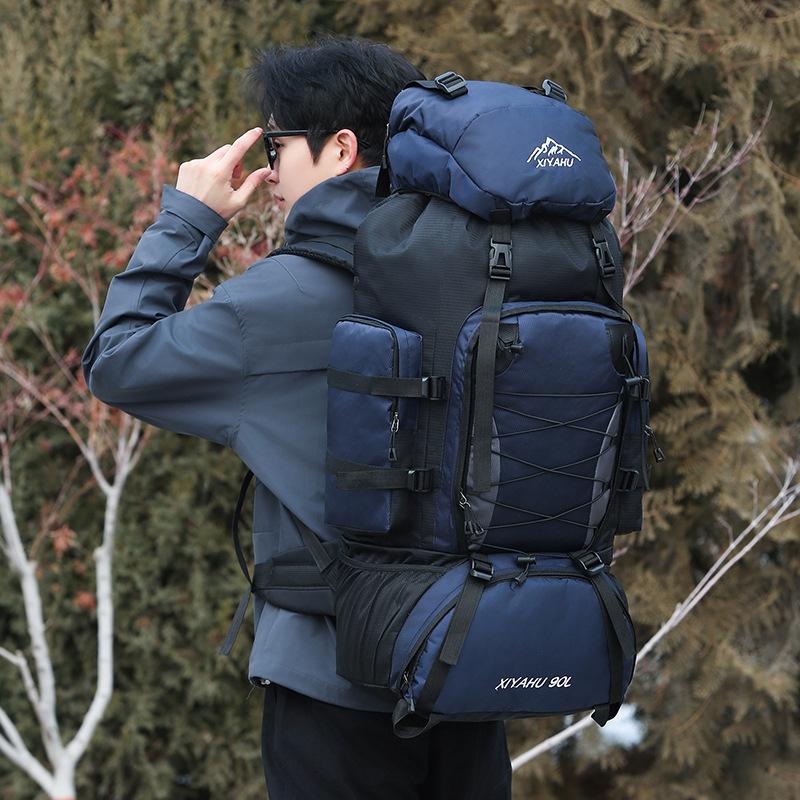 New 90L Lightweight Waterproof Hiking Backpack for Men – Large Capacity, Perfect for Casual Outdoor Adventure, Camping, and Travel.
