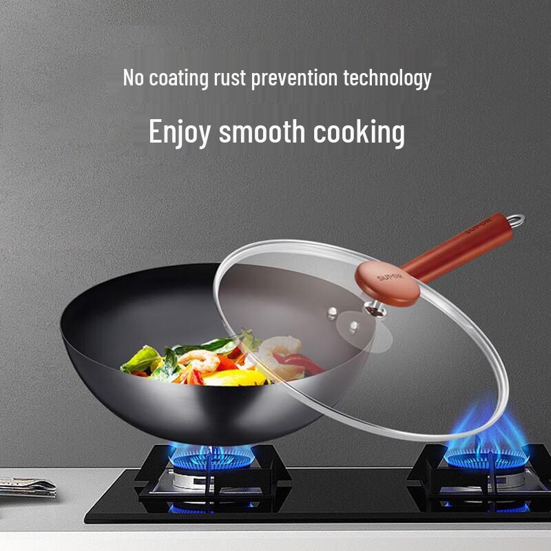 Supor Prawdziwy Nierdzewny Lekki Żeliwny Wok