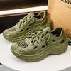 Fashion Summer Men Sandals Light EVA Men's Casual Shoes Hole Shoes Clogs Lovers Home Garden Outdoor Male Beach Flat Slippers Big Size
