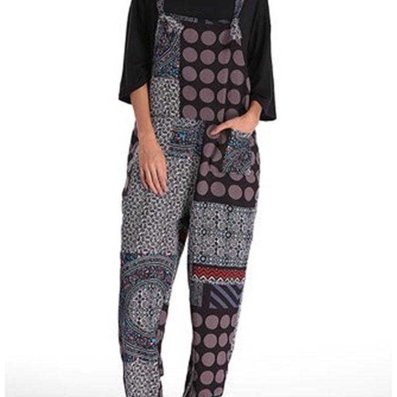 Premium Boho Women Sleeveless Bandage Jumpsuits Casual Floral Overalls Rompers With Timeless Charm