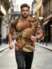 Designer Fashion Summer New High Quality T-Shirt Round Neck Full Length Fast Food Print Design - Not Textured 2D Printing Pattern Print Short Sleeve