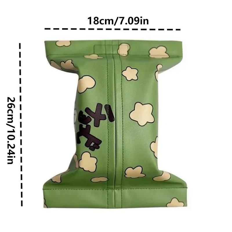 Crayon Shin-Chan Cartoon Tissue Box Leather Wear-Resistant Tissue Box Car Seat Back Sunshade Hanging Tissue-Bag Storage Bag