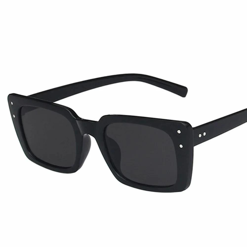 

XaYbZc Classic Vintage Rectangle Sunglasses for Women Leopard Ladies Sun Eyeglasses Vintage Retro Brand Designer Style Travel Eyewear UV400 As Picture