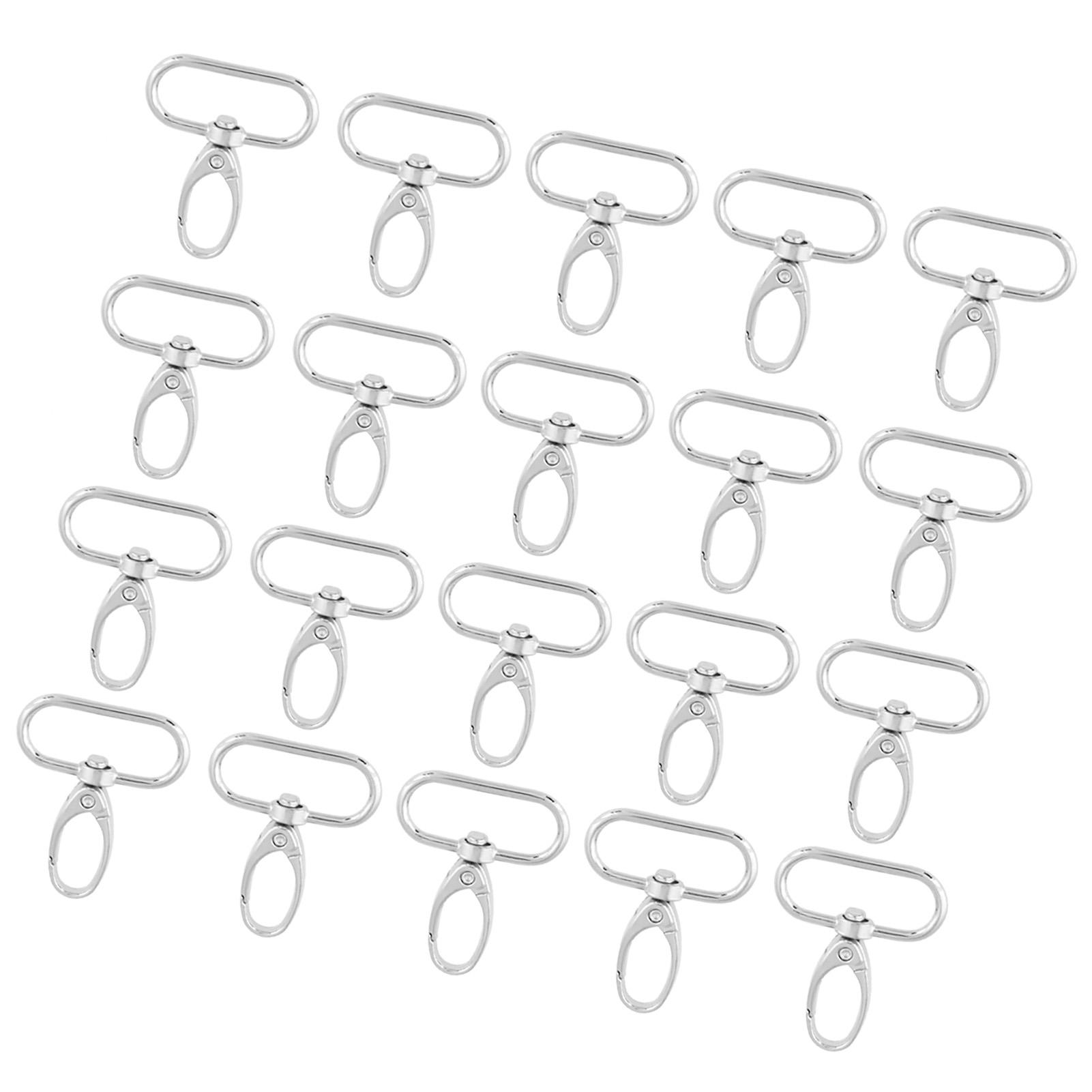 

20 шт. застежек для сумок из цинкового сплава с поворотным фиксатором, крючки для брелока (32мм)