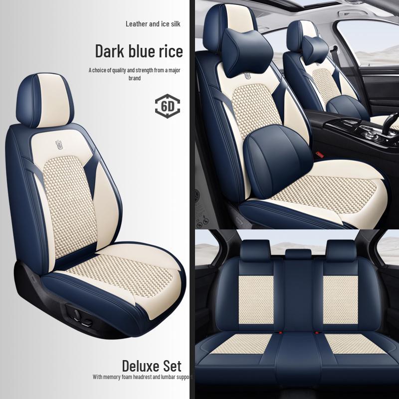 2025 Nappa Leather Universal Car Seat Cushion - All-Season, Full Surround, Thickened