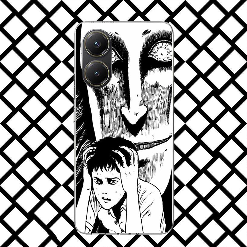 Japanese Horror Comic Anime Phone Case for Xiaomi Poco F7 Ultra X7 X6 X5 Pro X4 Gt M8 M7 Redmi 15 15C 13 13C 12 12C Soft Cover F