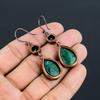 Emerald Copper Electroformed Earrings, Handmade Gemstone Earrings Jewelry, Gifts For Wife Brand New Earrings
