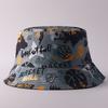 Digital printing small edge bucket hat spring and summer double-sided can wear outdoor sunshade basin hat spot